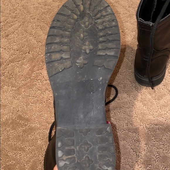 Leather combat boots - Picture 4 of 4